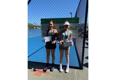 Young tennis stars step out on court
