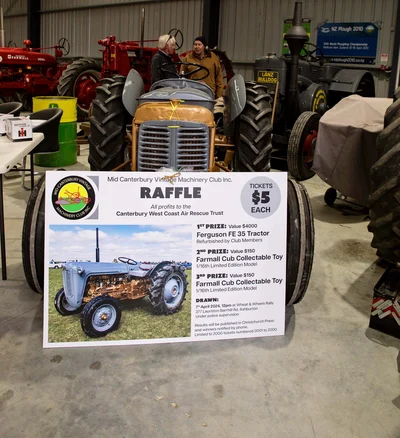 Vintage tractor gets a makeover for charity