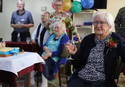 Edna notches up one hundred
