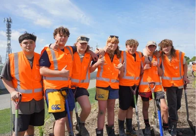 Students help restore native bush