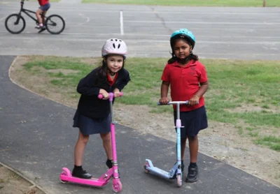 Chertsey school says hello to new bike track
