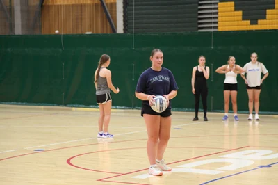 Netballers work on skills