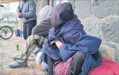 No shelter in sight