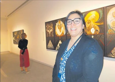 Taonga pounamu on display