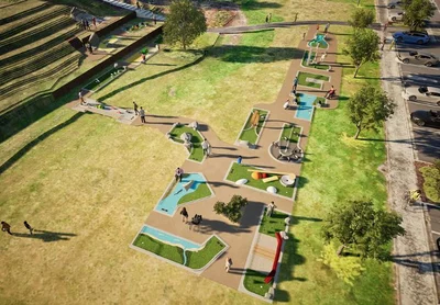 Putting into summer: Work begins on Ashburton's minigolf course