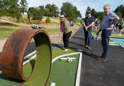 Ashburton’s new mini golf scores big, so did the mayor