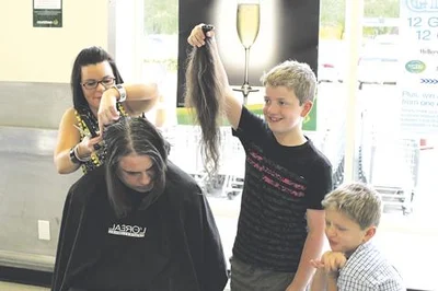 Long locks gone in pursuit of funds