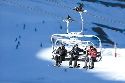 Skiers finally hit the slopes