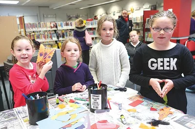 Library sets scene for puppet show