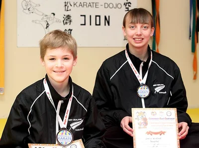 Young duo in the medals