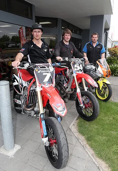 Motorcycling trio embrace challenge