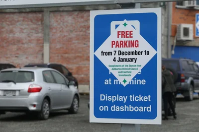 Eastfield parking free, for now