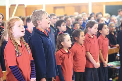 Rehearsal day for primary schools' music festival