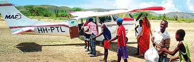 Life-saving Cessna visits