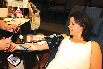 Blood donors out in force
