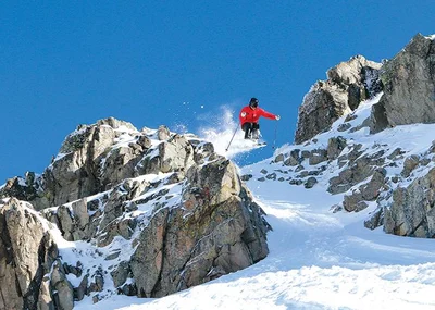 Skiers enjoy fresh powder