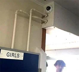 Cameras in school toilets