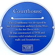 Courthouse receives a blue plaque