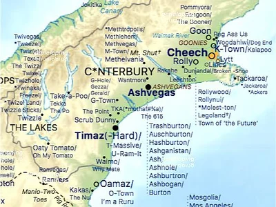 Ashvegas, Methelvania make it onto Kiwi placenames map