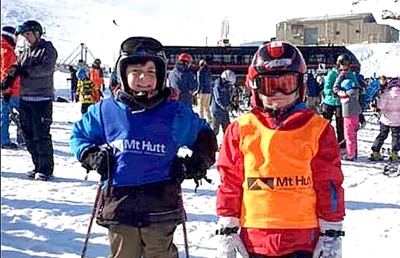 A helping hand for young skiers