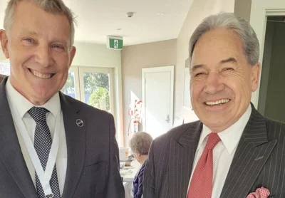 Winston Peters on campaign trail