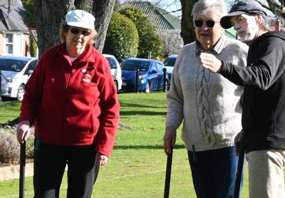 Local croquet players learn new skills