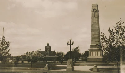 The unveiling of Ashburton’s war memorial